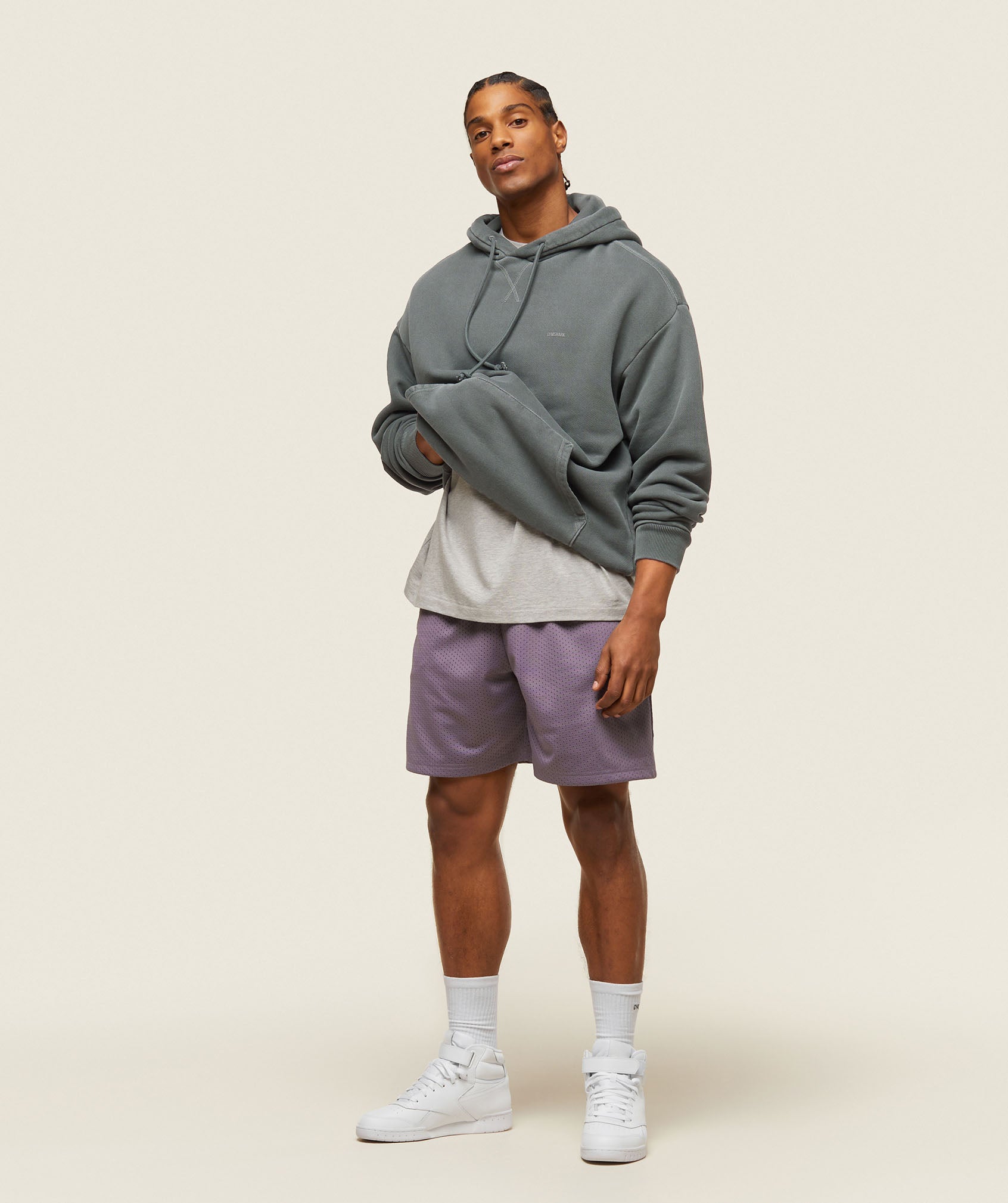 everywear Basketball Shorts - Fog Purple