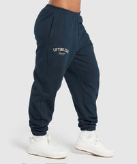 Lifting Club Oversized Joggers - Navy