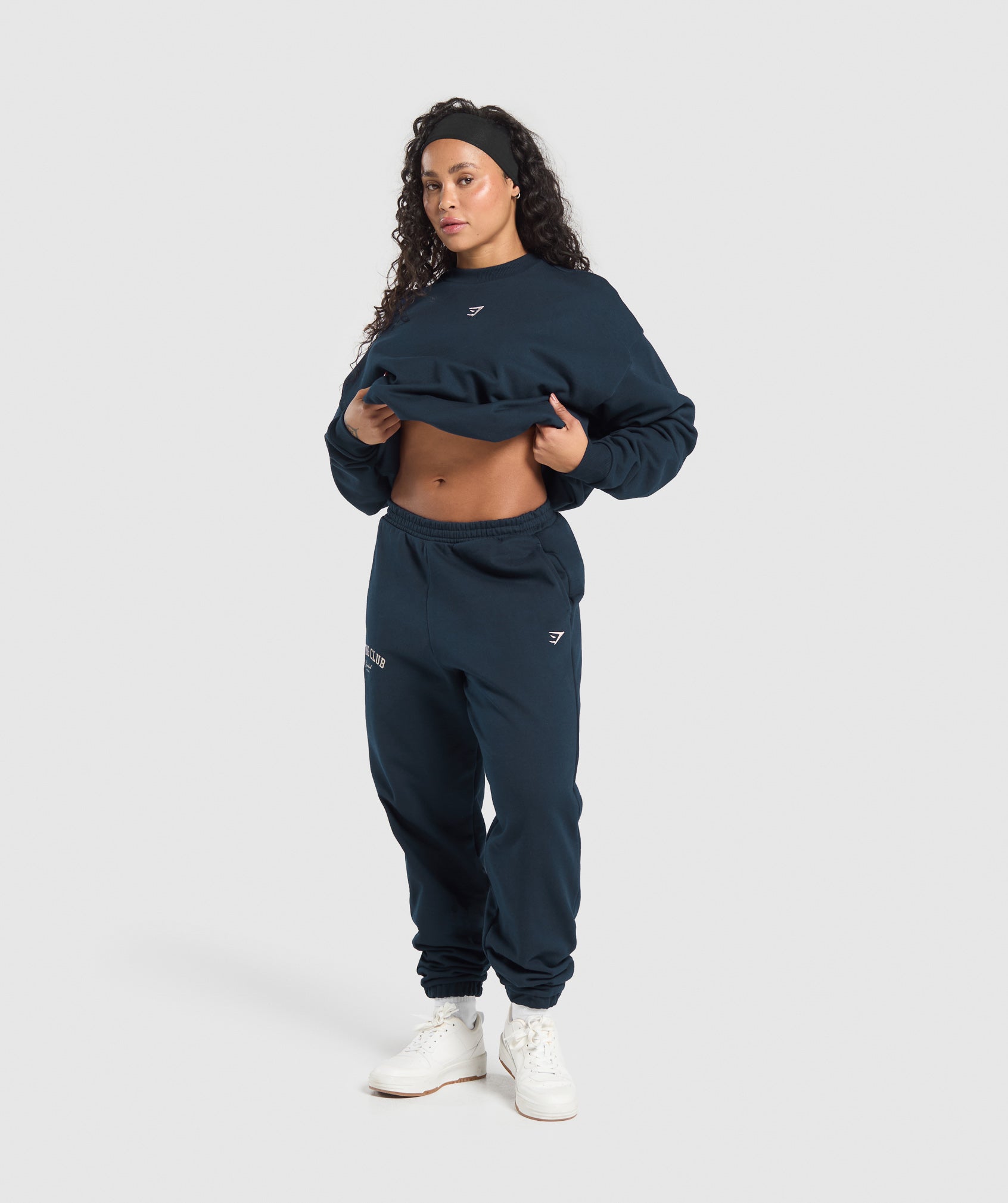 Lifting Club Oversized Joggers - Navy
