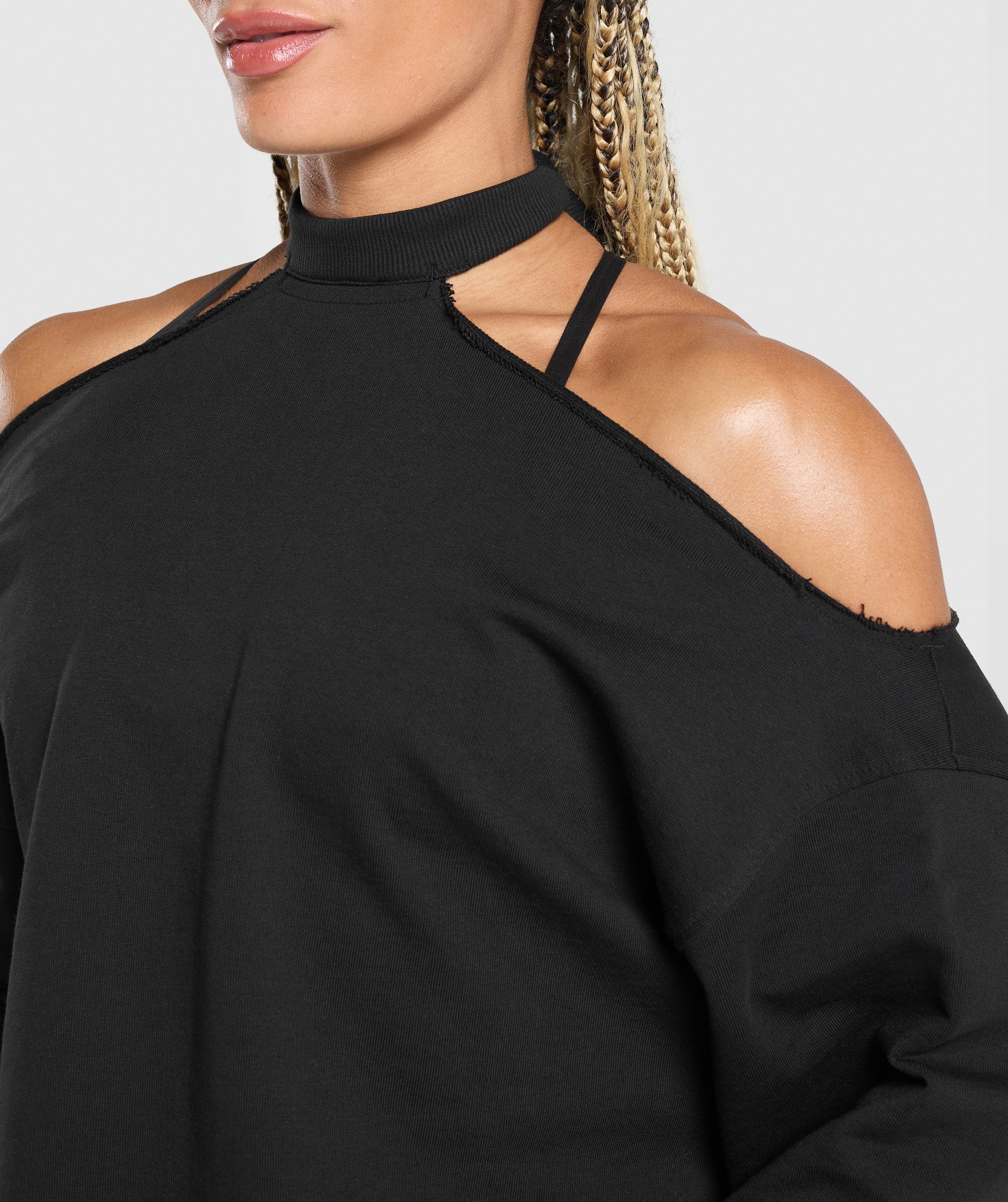 Superset Longline Sweatshirt - Black