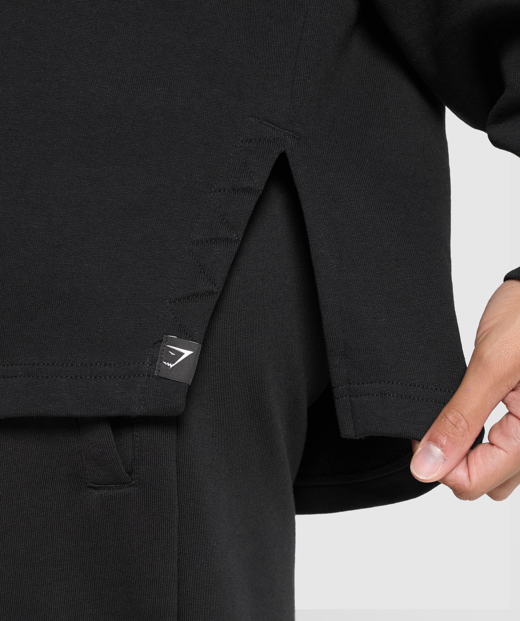 Superset Longline Sweatshirt - Black