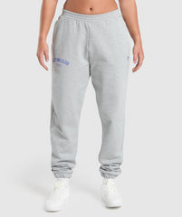 Lifting Club Oversized Joggers - Light Grey Core Marl