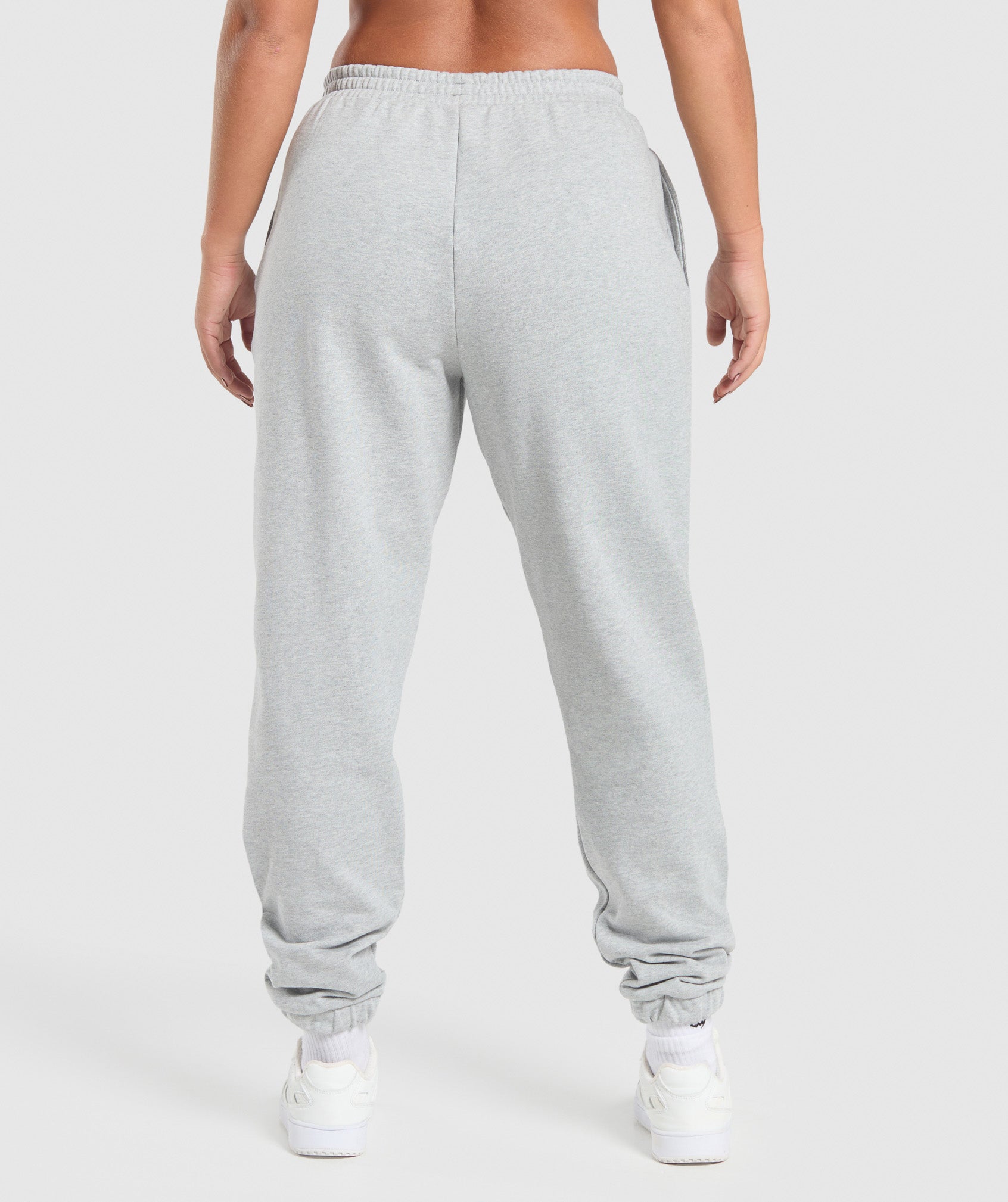 Lifting Club Oversized Joggers - Light Grey Core Marl