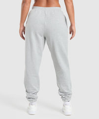 Lifting Club Oversized Joggers - Light Grey Core Marl