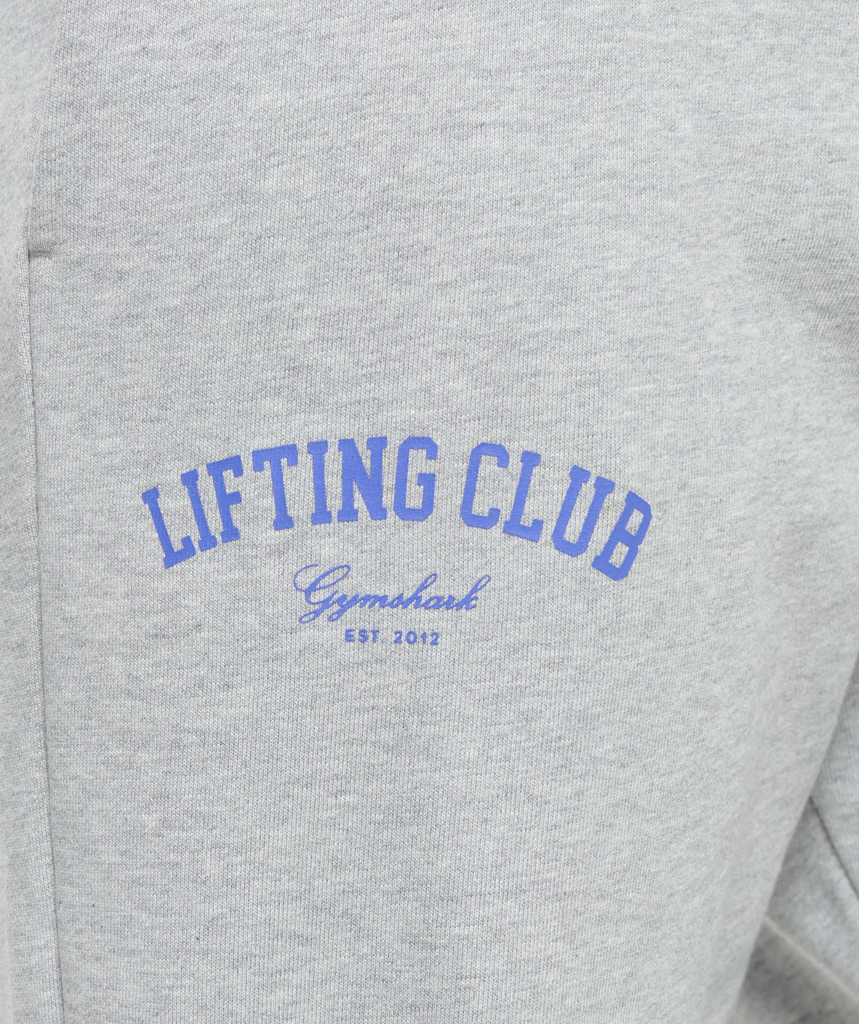 Lifting Club Oversized Joggers - Light Grey Core Marl