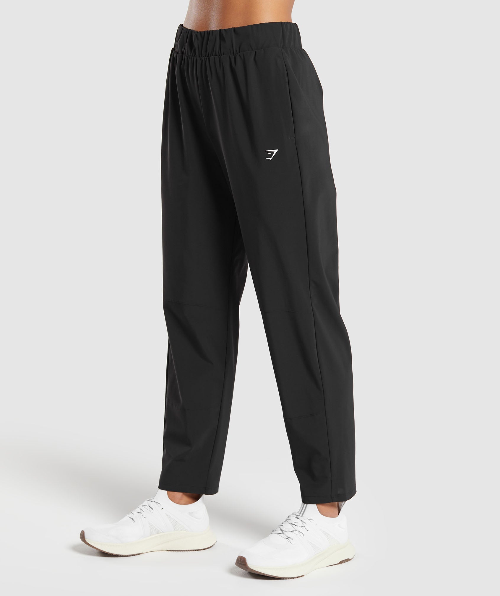 Tapered Woven Pants - Black