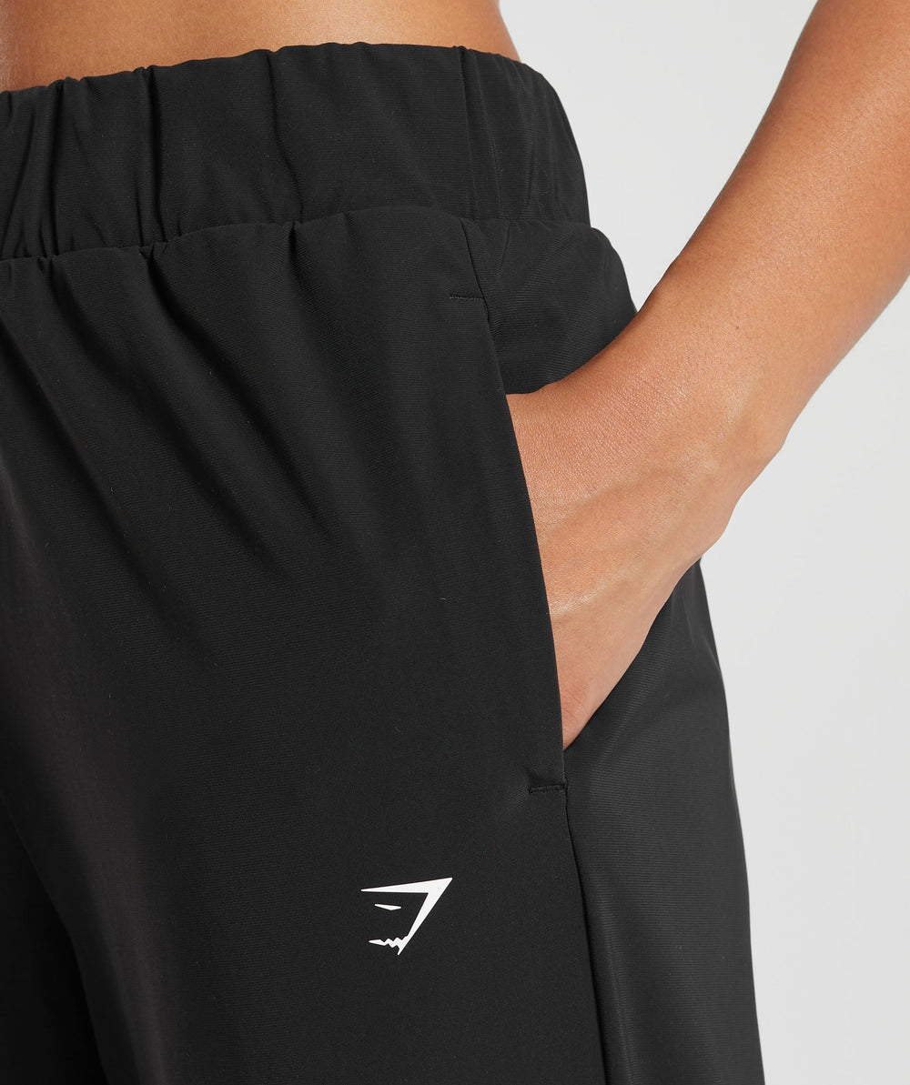 Tapered Woven Pants - Black
