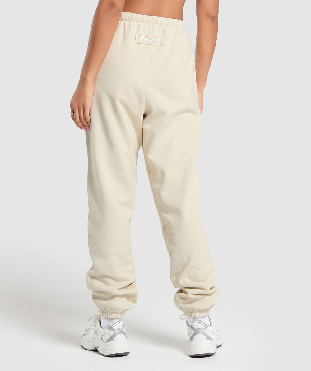 Fleece Joggers - Ecru White
