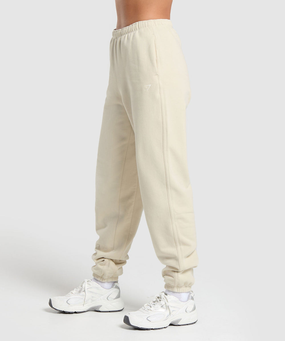 Fleece Joggers - Ecru White