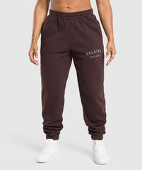 Bulking Season Brushed Joggers - Heritage Brown