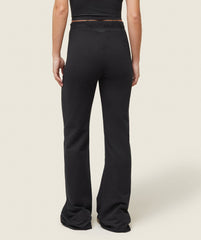 everywear Lightweight Fitted Flared Sweatpants - Black