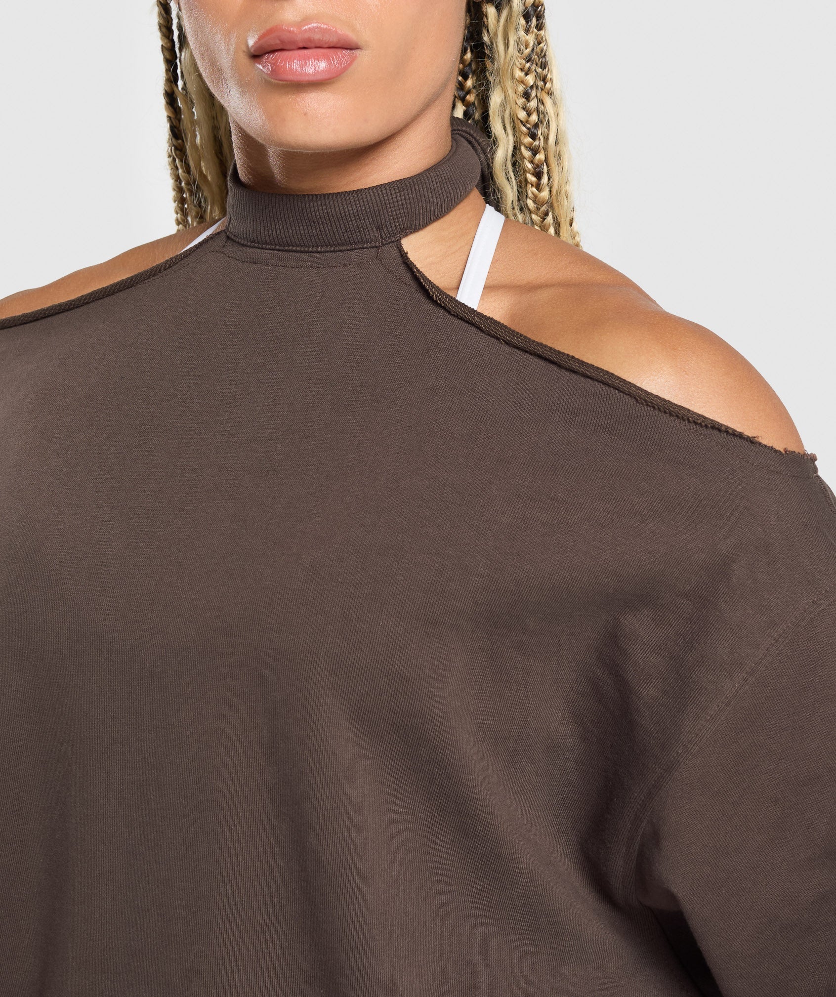 Superset Longline Sweatshirt - Deep Brown