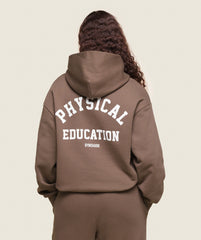Phys Ed Logo Hoodie - Penny Brown