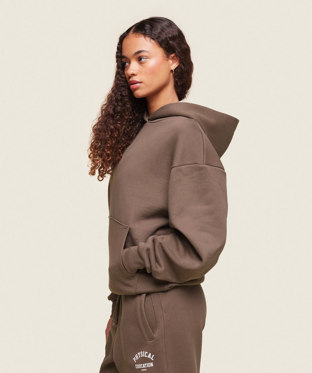 Phys Ed Logo Hoodie - Penny Brown