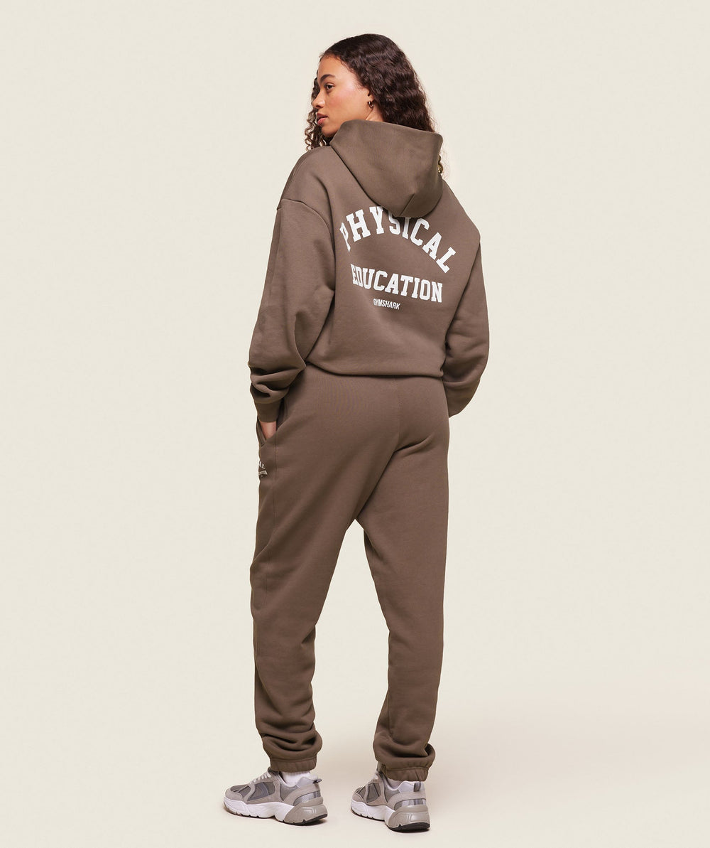Phys Ed Logo Hoodie - Penny Brown