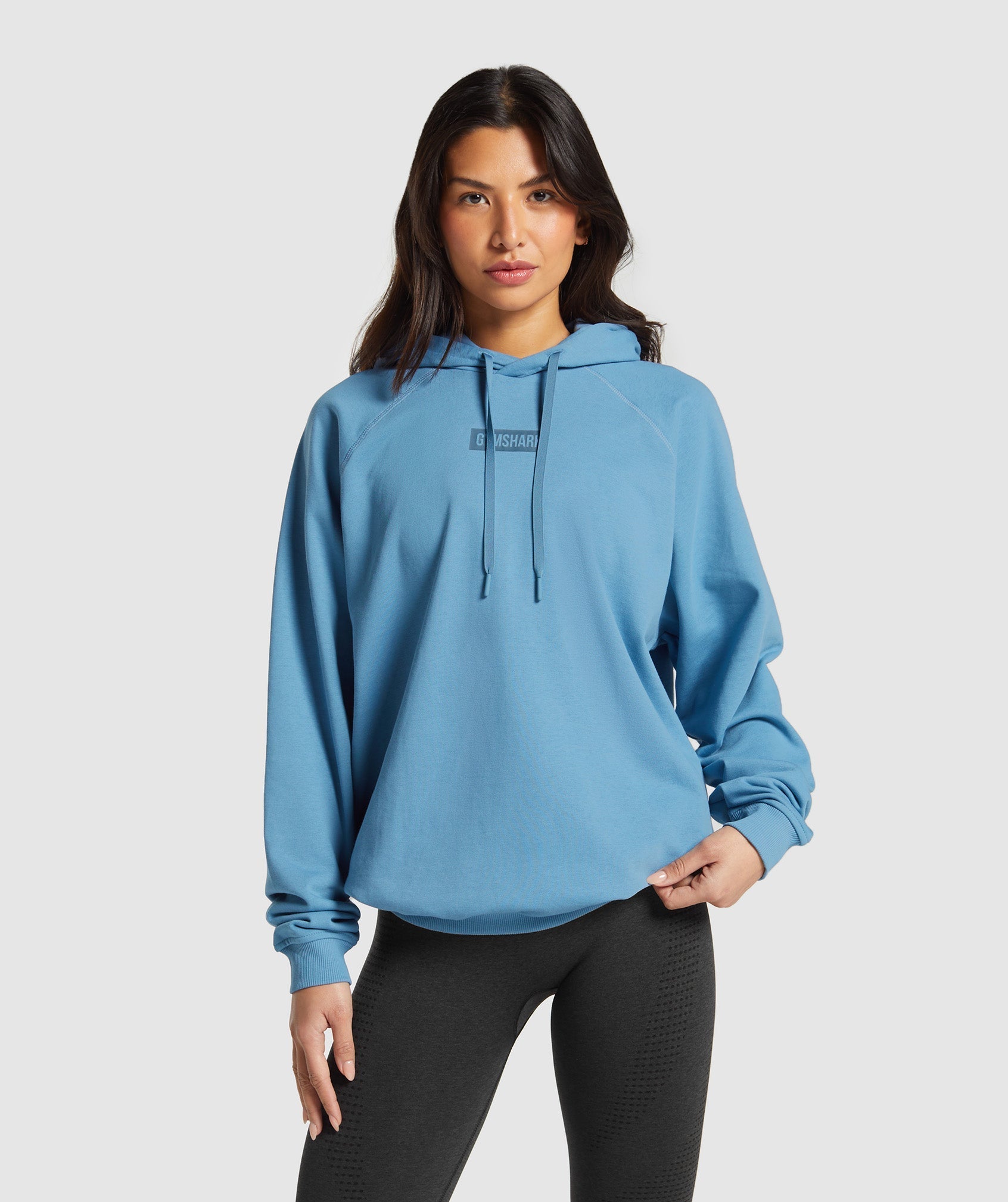 Block Oversized Hoodie - Classic Blue