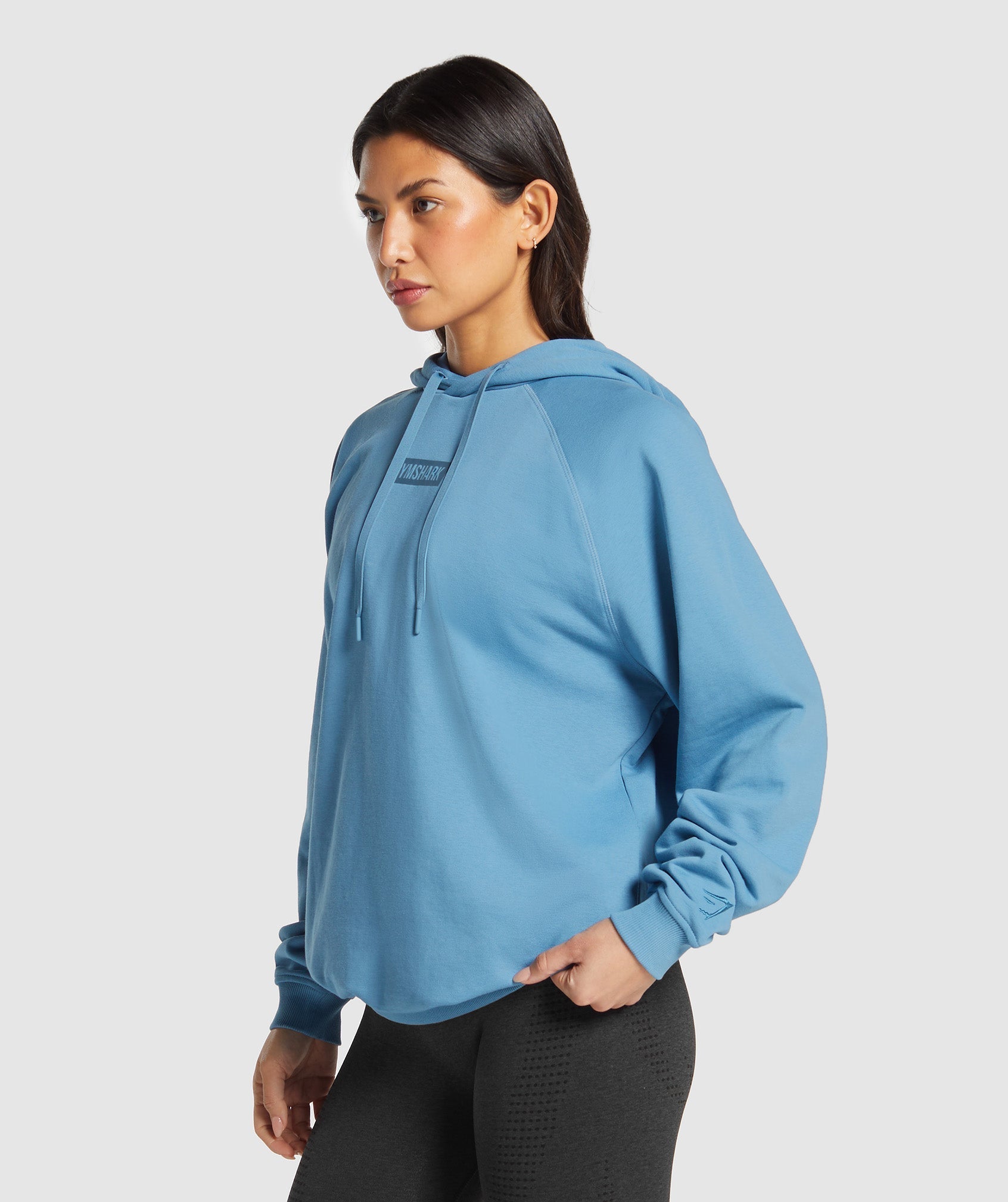 Block Oversized Hoodie - Classic Blue