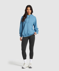 Block Oversized Hoodie - Classic Blue