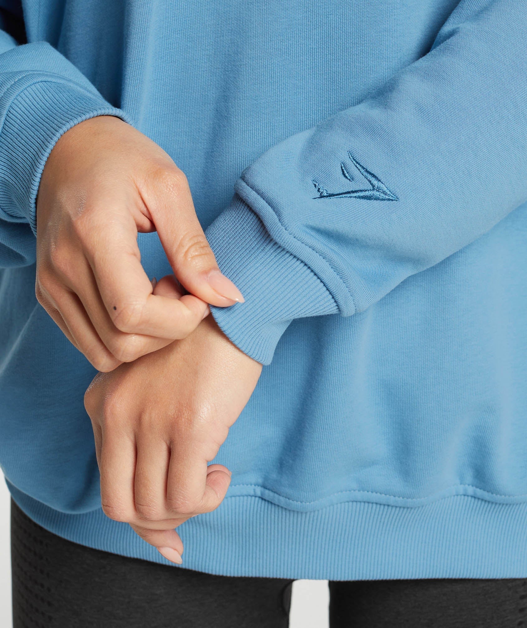 Block Oversized Hoodie - Classic Blue