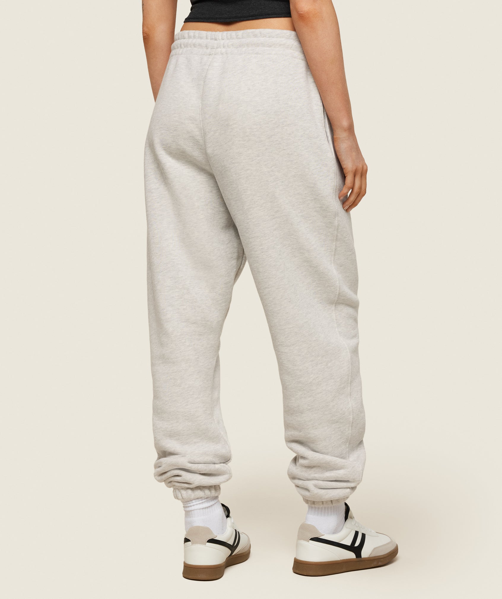 Phys Ed Logo Sweatpants - Light Grey Marl