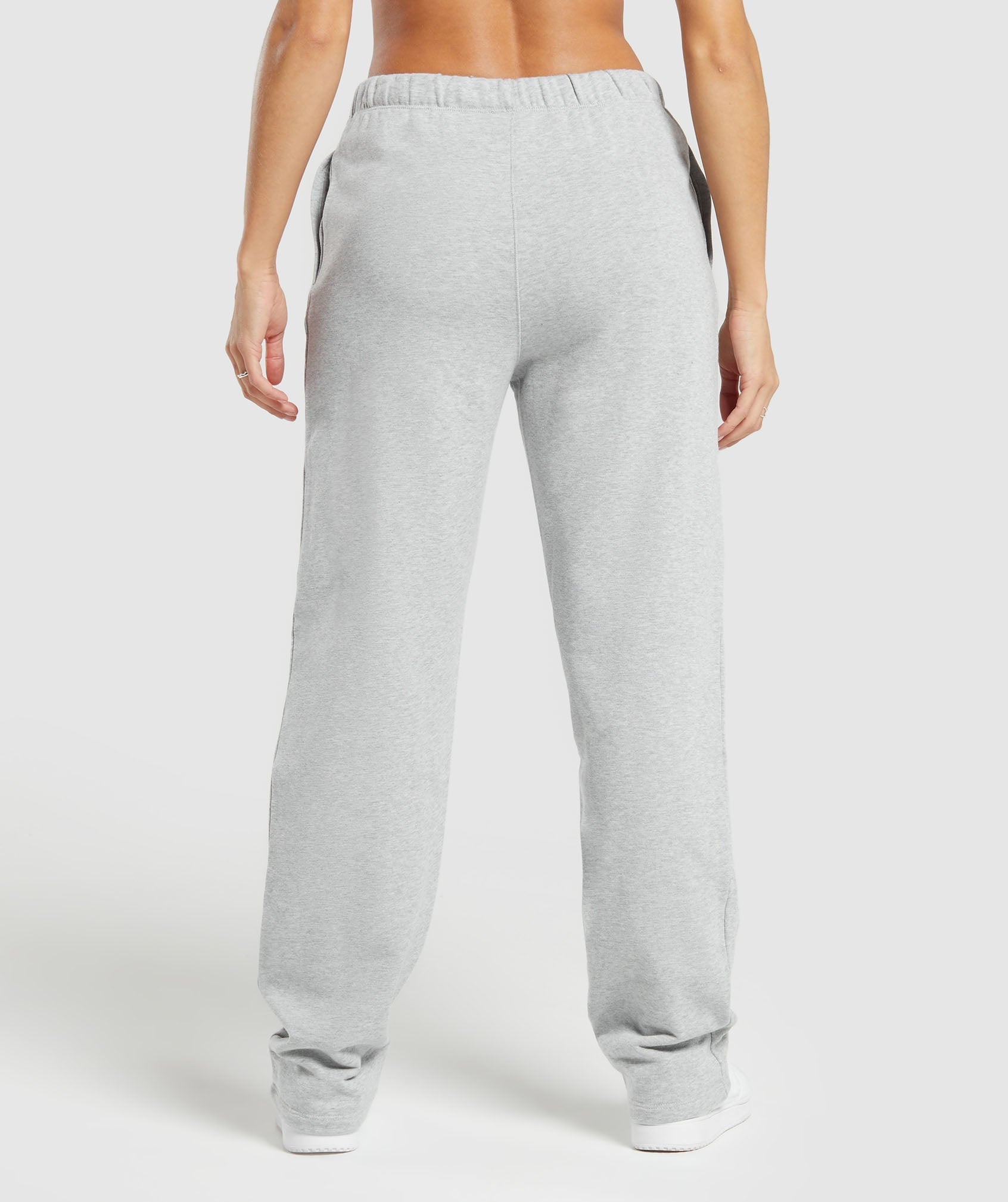 Lifting Straight Leg Joggers - Light Grey Core Marl