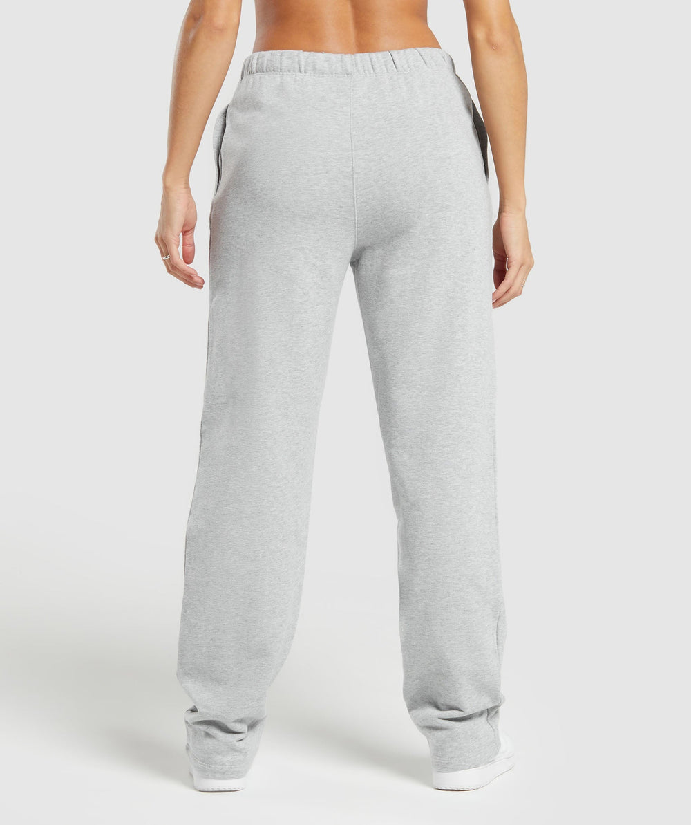 Lifting Straight Leg Joggers - Light Grey Core Marl