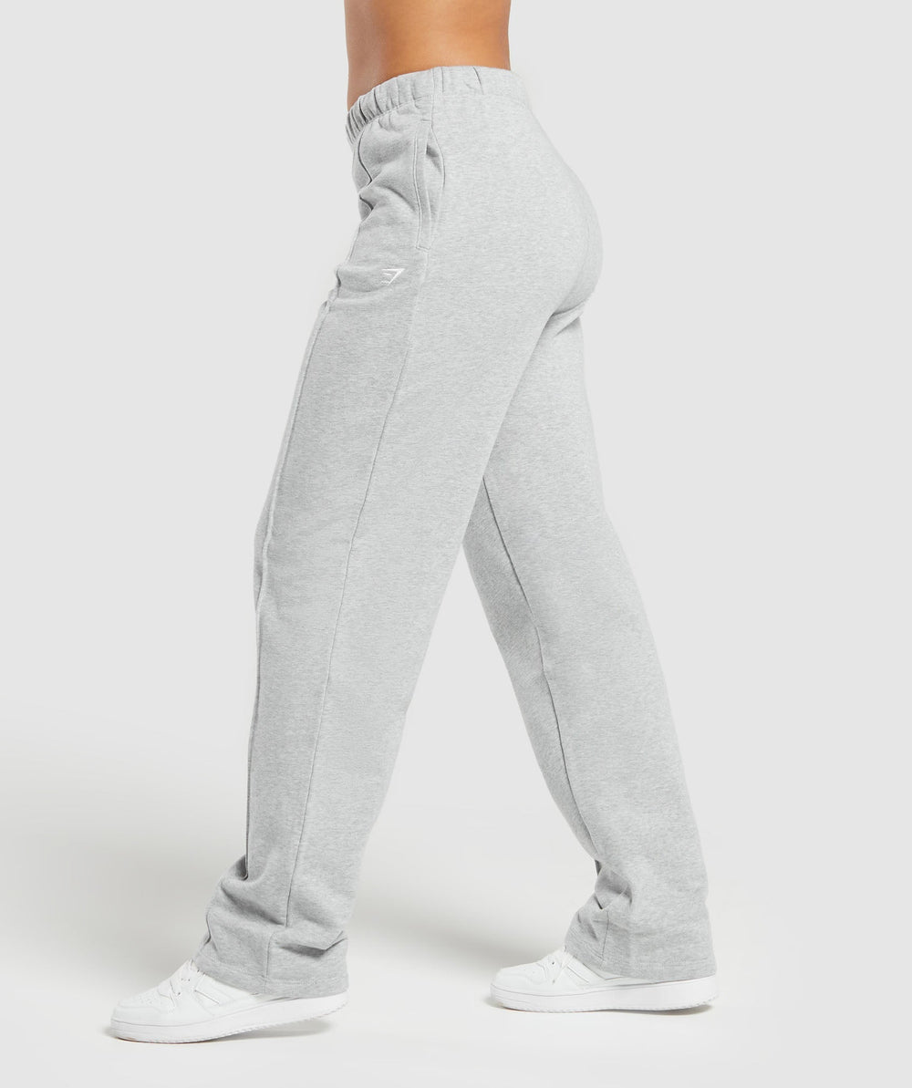 Lifting Straight Leg Joggers - Light Grey Core Marl