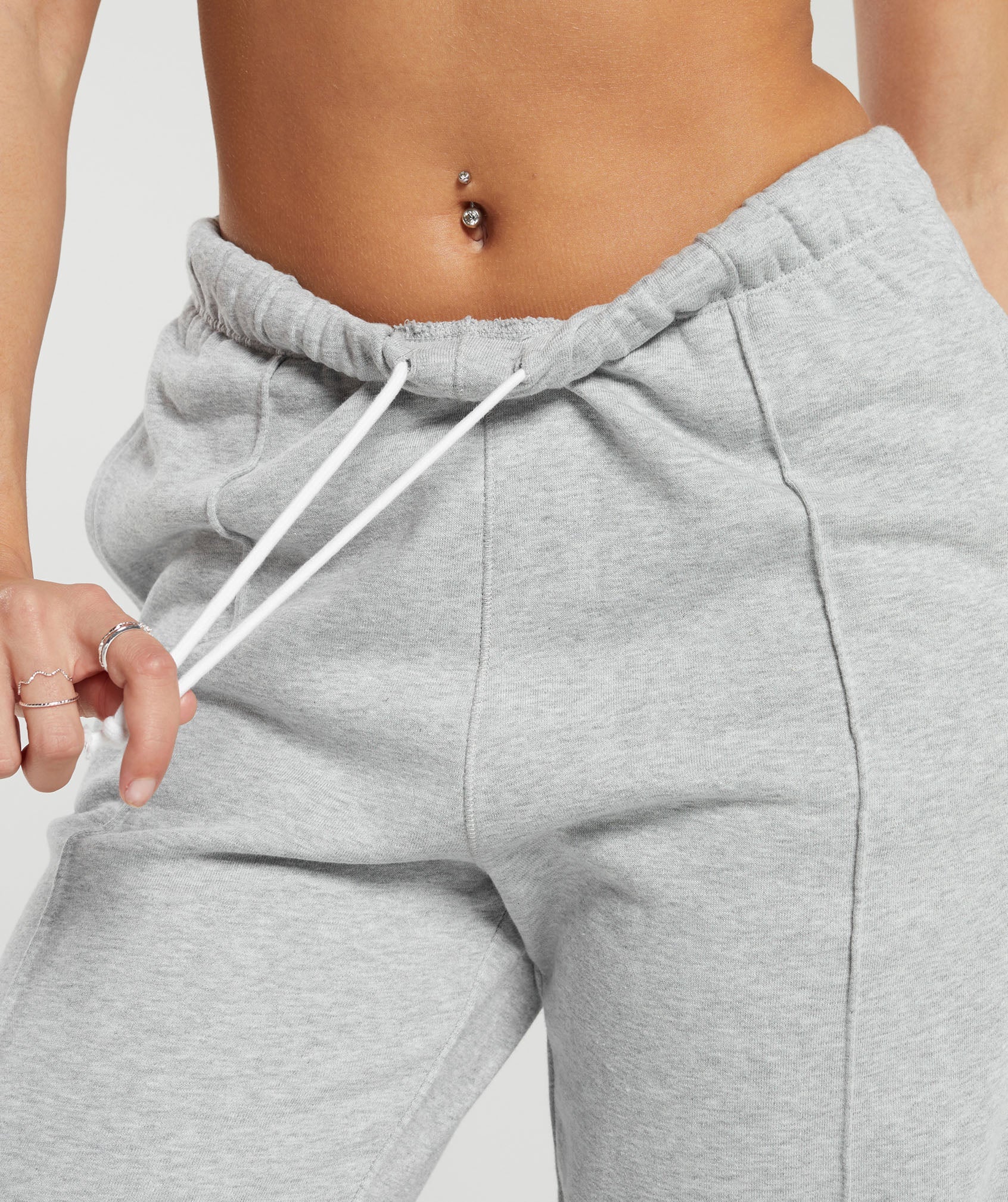 Lifting Straight Leg Joggers - Light Grey Core Marl