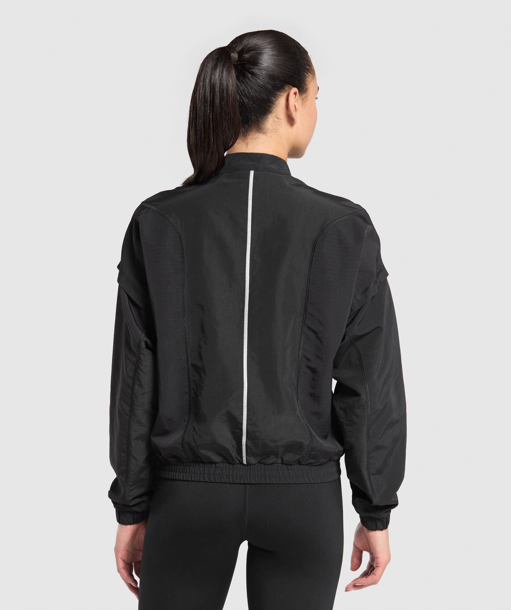 Running 1/4 Zip Track Top - Black