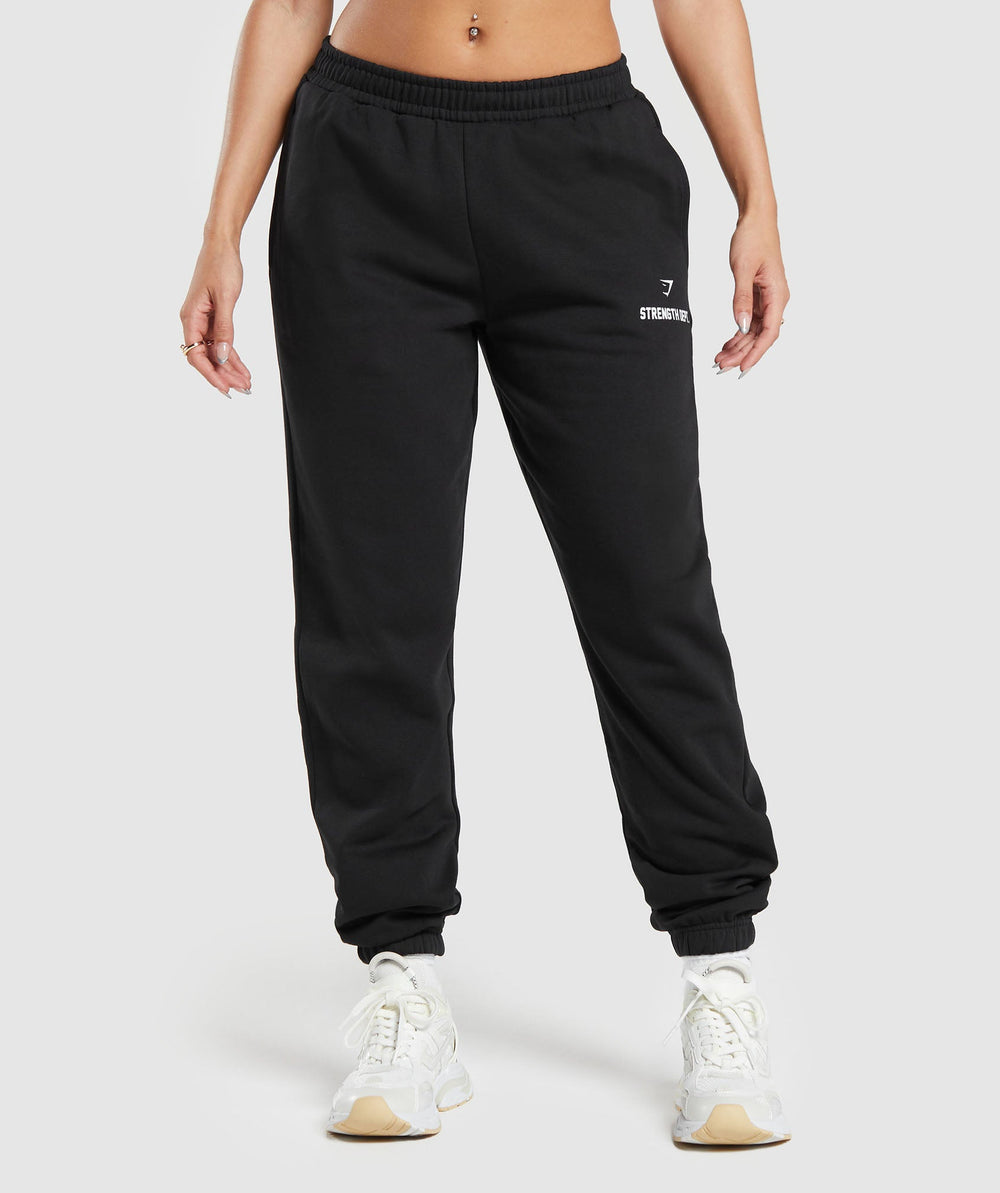 Strength Department Graphic Joggers - Black