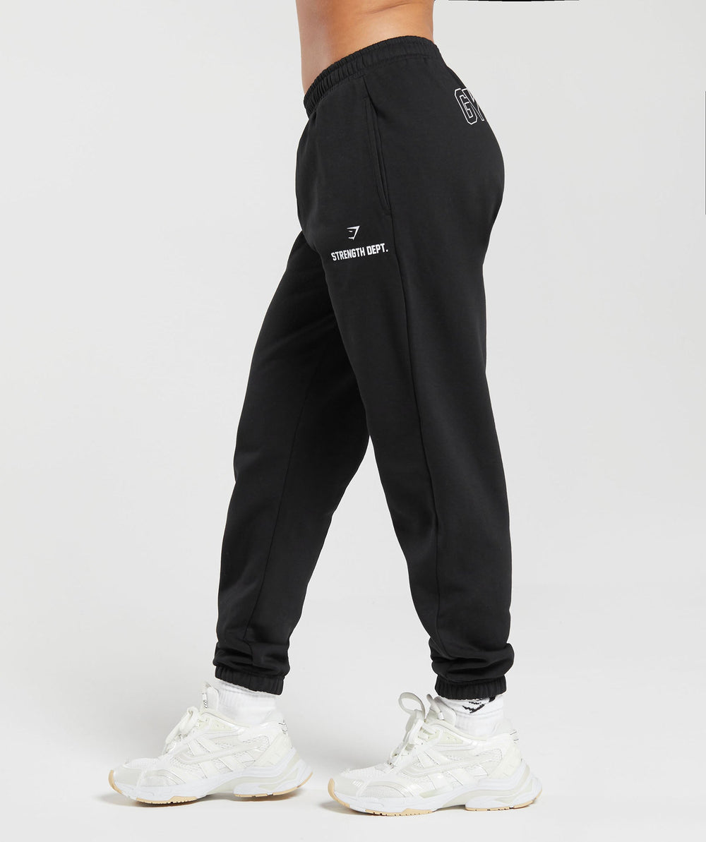 Strength Department Graphic Joggers - Black