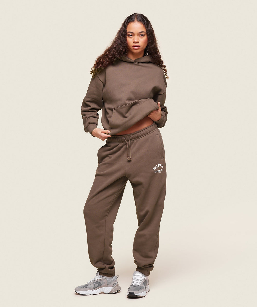 Phys Ed Logo Sweatpants - Penny Brown