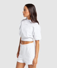 Loopback Sweat Pullover - White