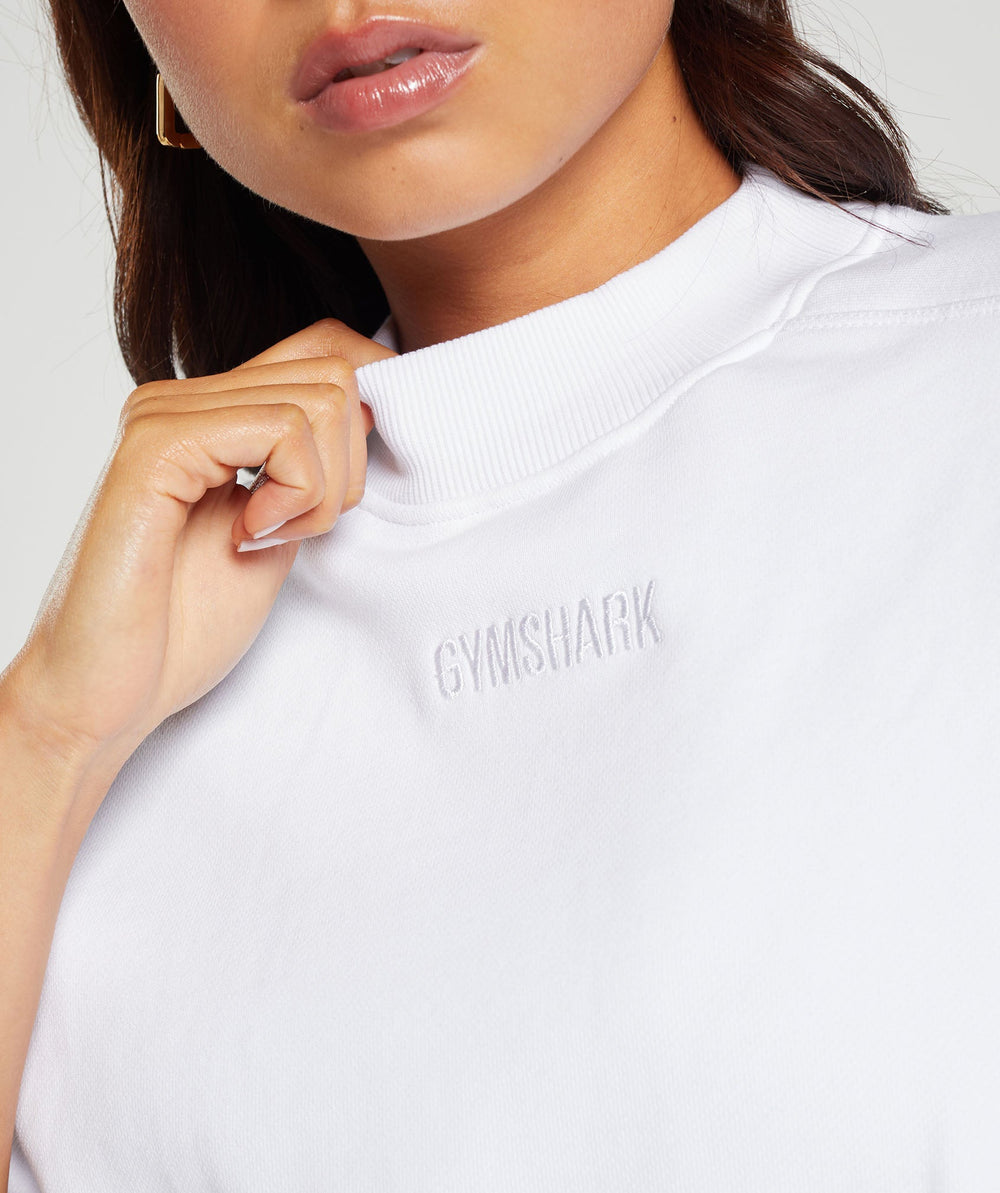 Loopback Sweat Pullover - White