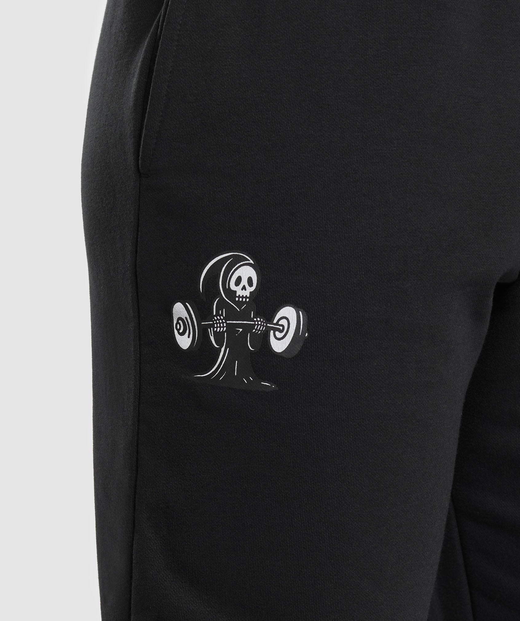 Graphic Reaper Oversized Joggers - Black