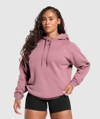 Gritty Muscle Mommy Graphic Hoodie - Calm Pink