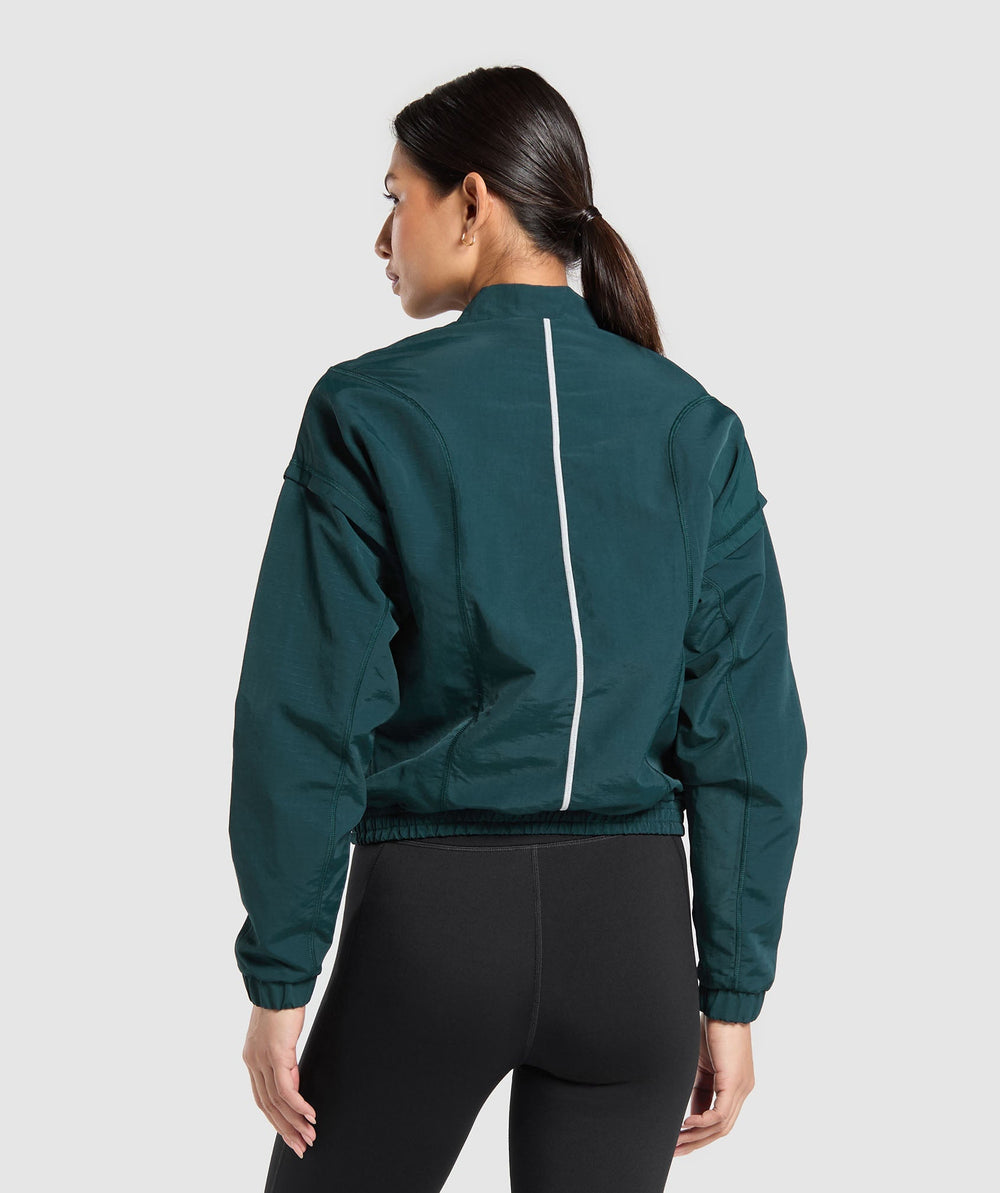 Running 1/4 Zip Track Top - Strong Teal