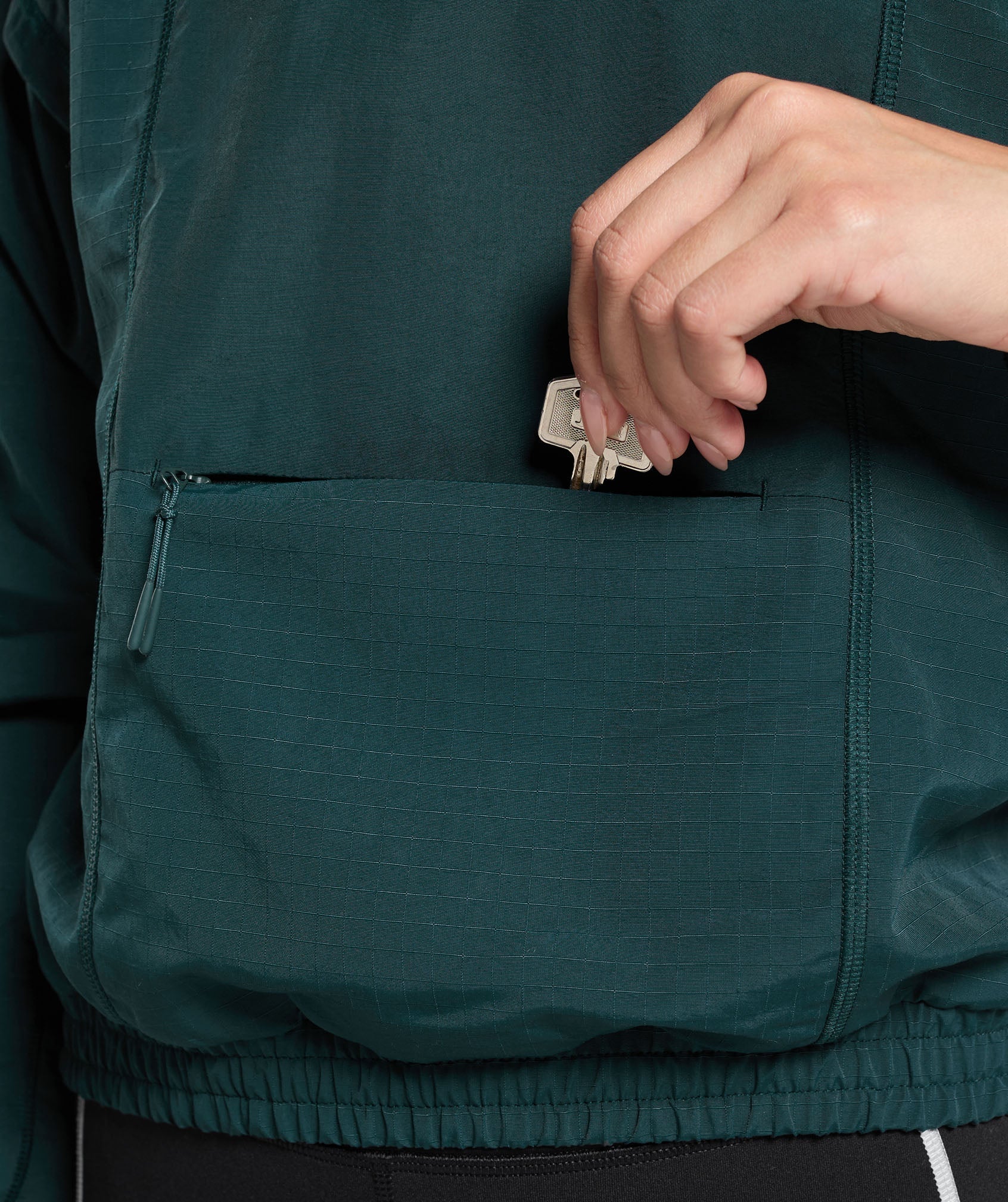 Running 1/4 Zip Track Top - Strong Teal