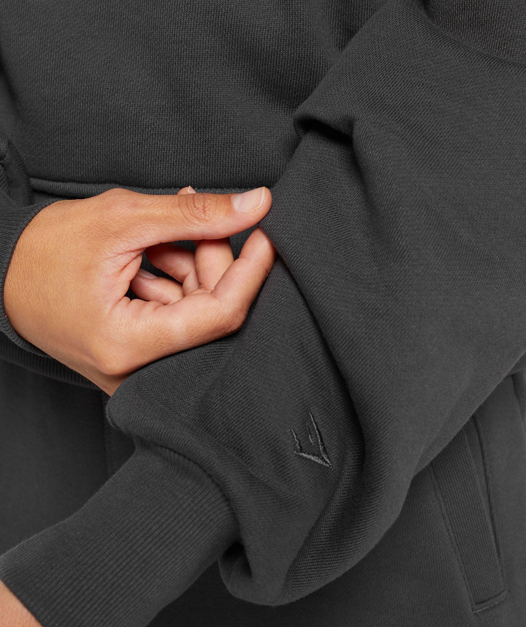 Heavyweight Loopback Sweat Hoodie - Asphalt Grey