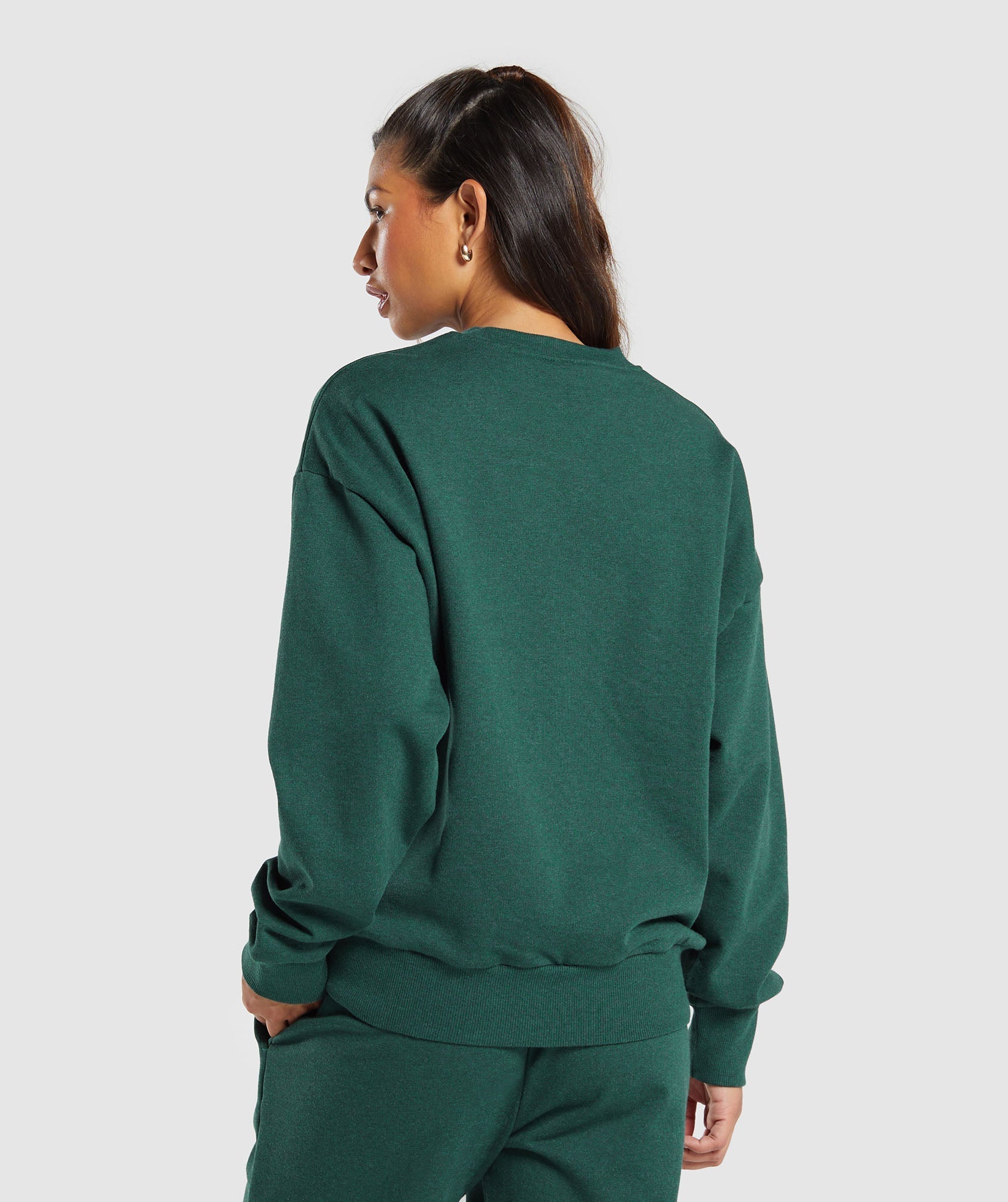 Rest Day Sweats Oversized Crew - Bros Bold Teal Marl