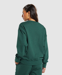 Rest Day Sweats Oversized Crew - Bros Bold Teal Marl