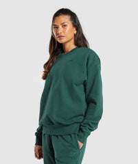 Rest Day Sweats Oversized Crew - Bros Bold Teal Marl