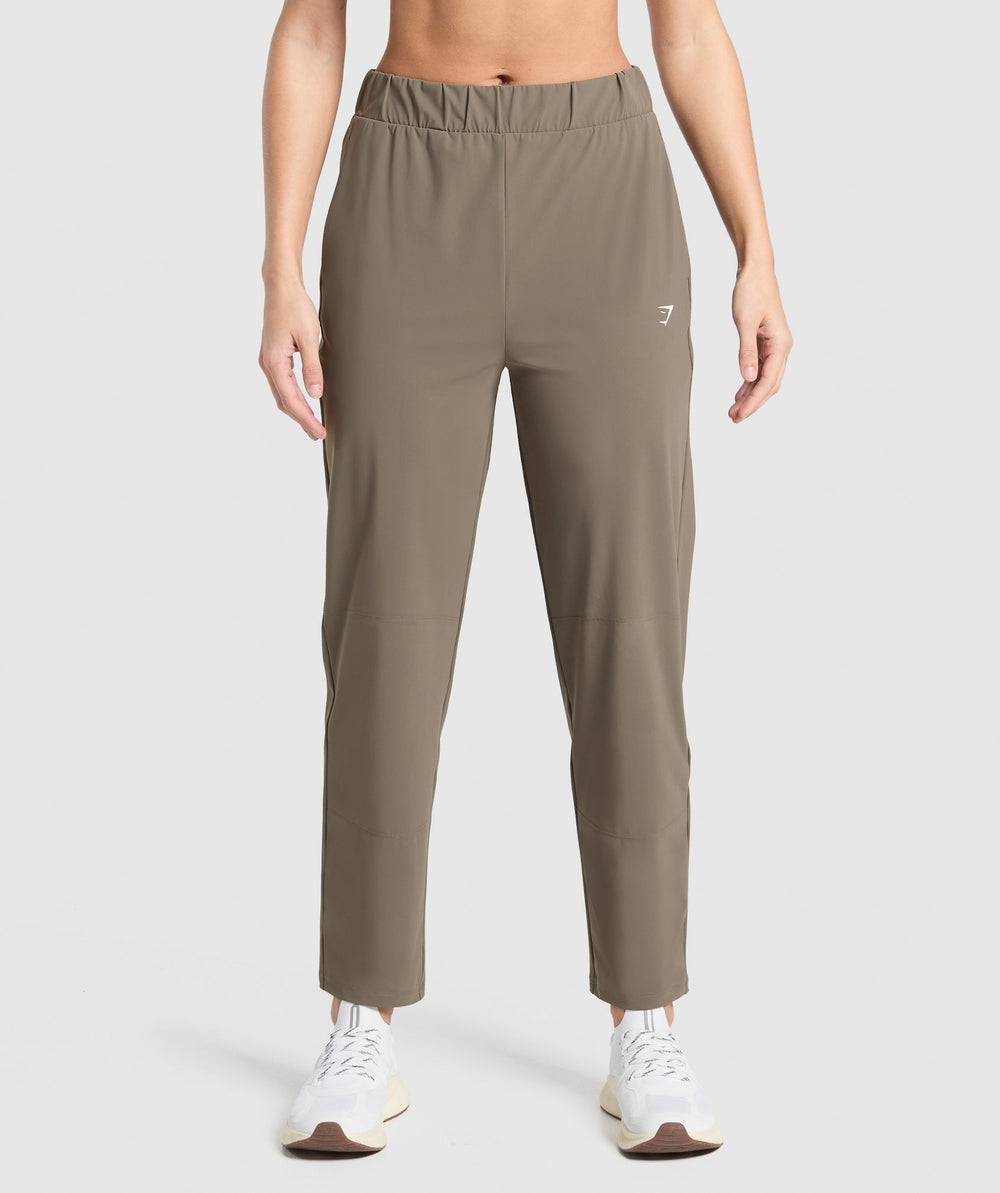 Tapered Woven Pants - Camo Brown