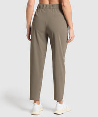 Tapered Woven Pants - Camo Brown