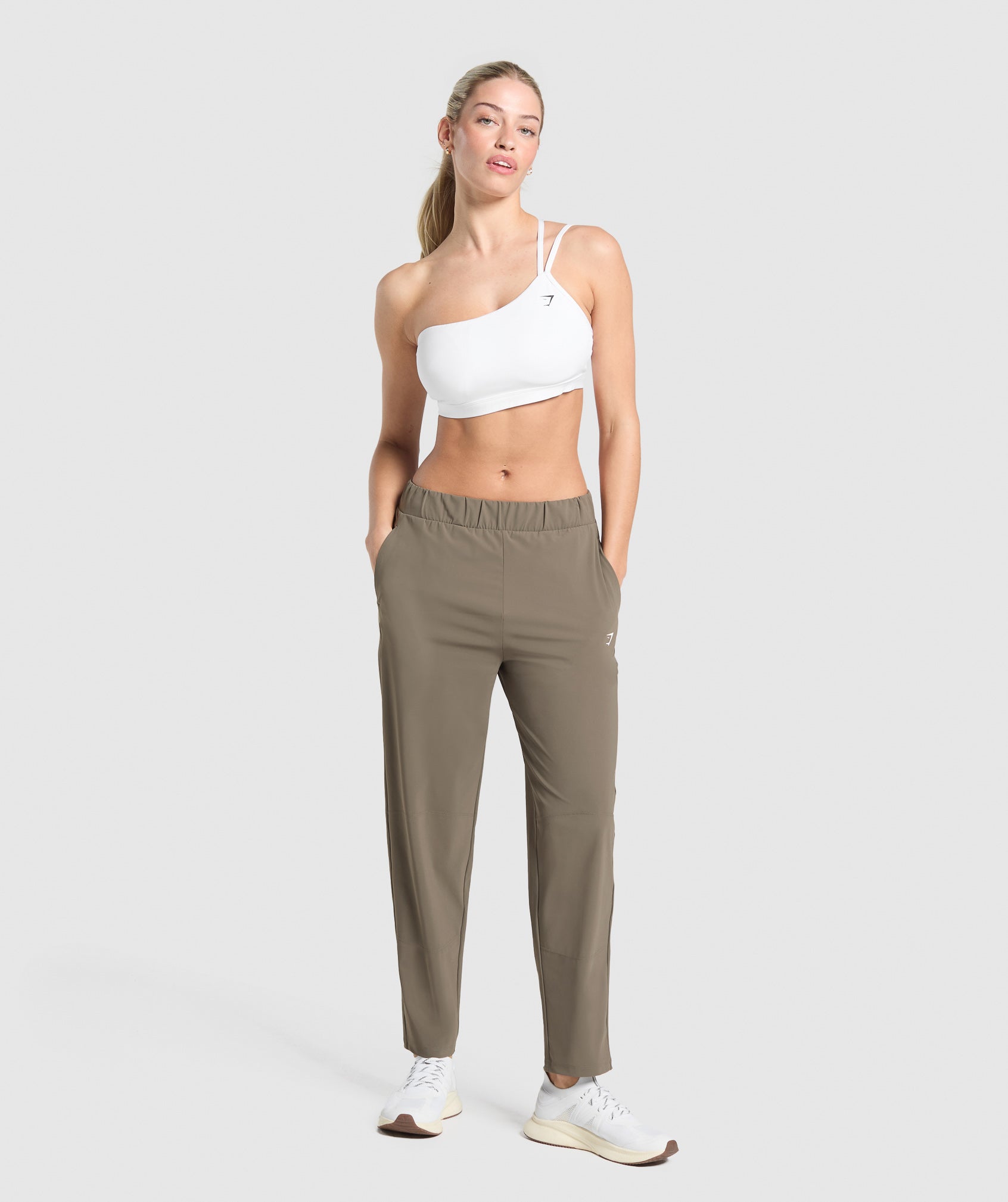 Tapered Woven Pants - Camo Brown