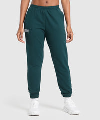 Running Graphic Joggers - Strong Teal
