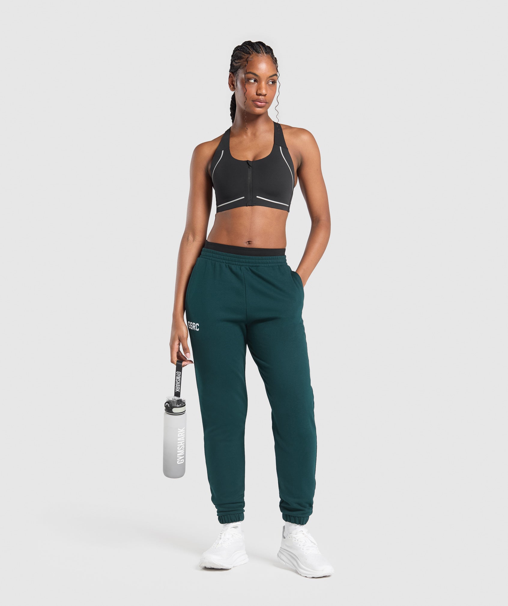 Running Graphic Joggers - Strong Teal