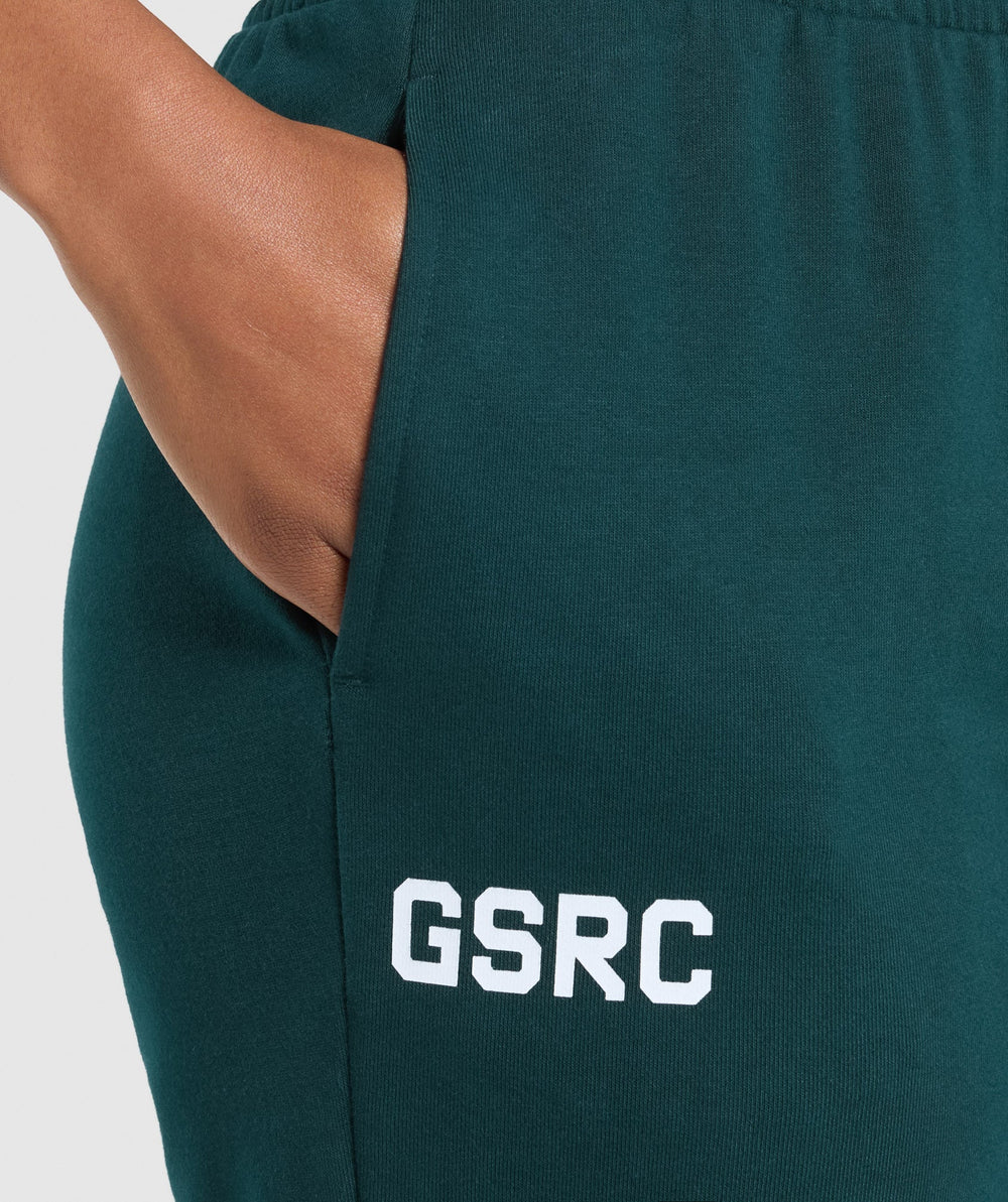 Running Graphic Joggers - Strong Teal