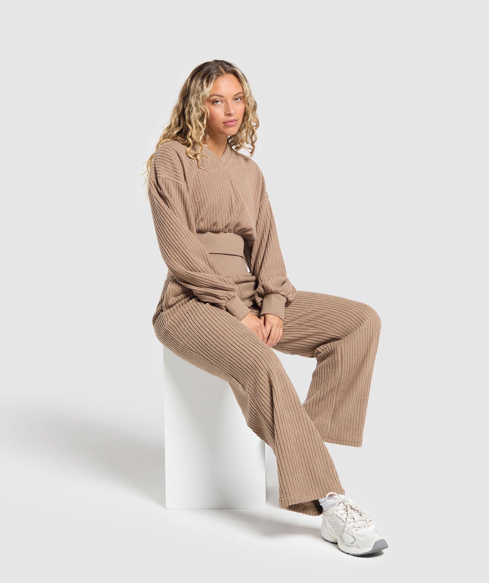 Cord Flared Trousers - Soul Brown