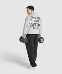 XXL Graphic Hoodie - Light Grey Core Marl